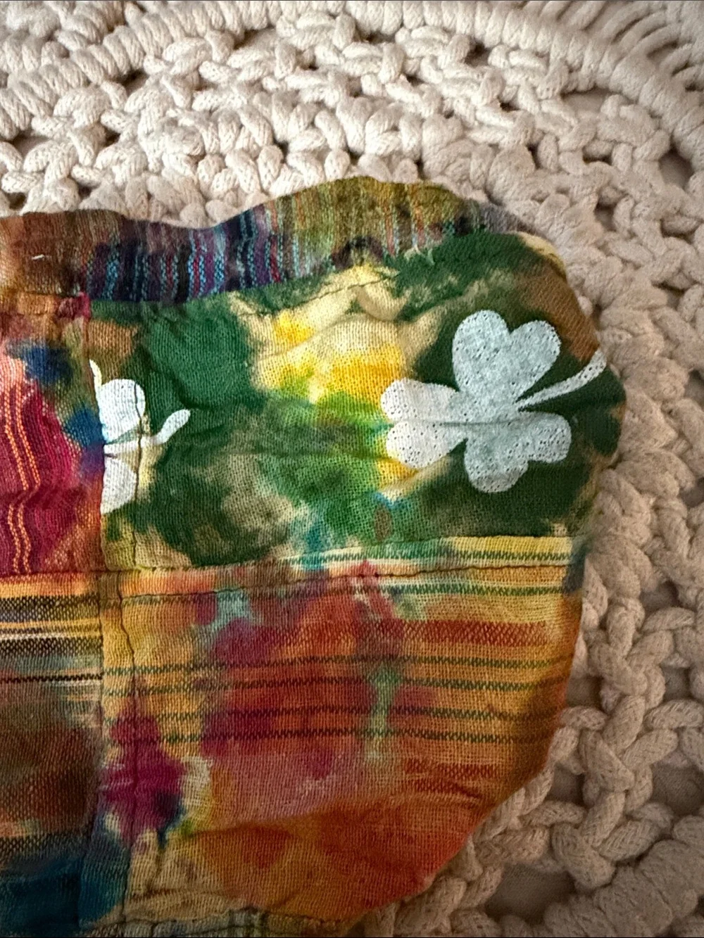 Boho Women Multicolor Tie-Dye Patchwork Headband